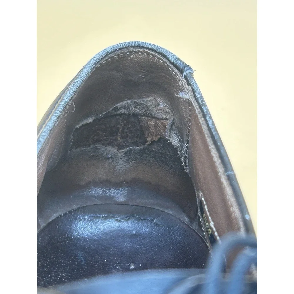 Allen Edmonds Park Avenue 5615 Black Leather Cap Toe Oxfords Men's 9D USA